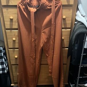 Striped Brown Pants